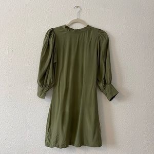 ACACIA (S) Green Silk Dress